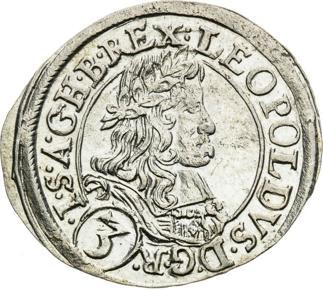 3 Kreutzer 1667 - front