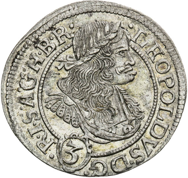 3 Kreutzer 1670 - front