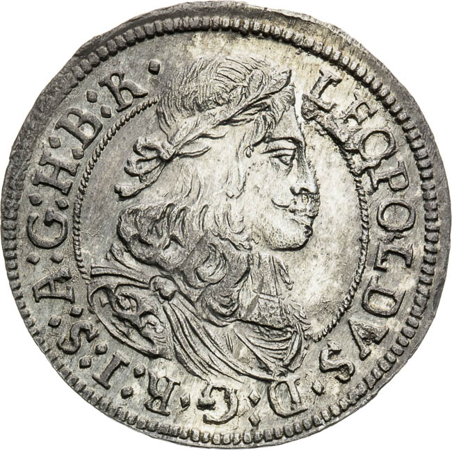 3 Kreutzer 1671 - front