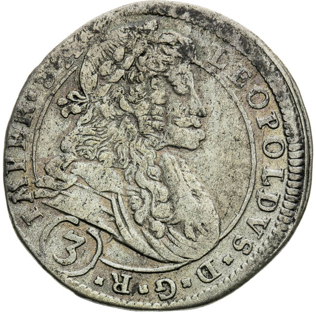 3 Kreutzer 1695 - front