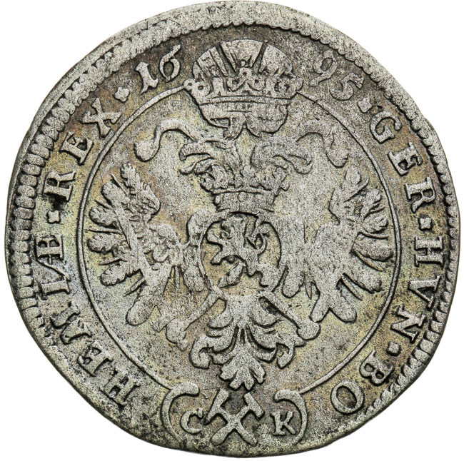3 Kreutzer 1695 - back