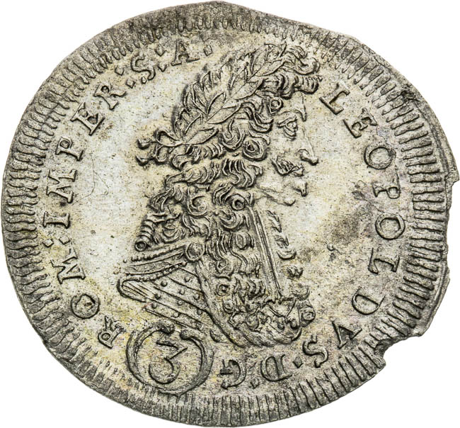 3 Kreutzer 1695 - front