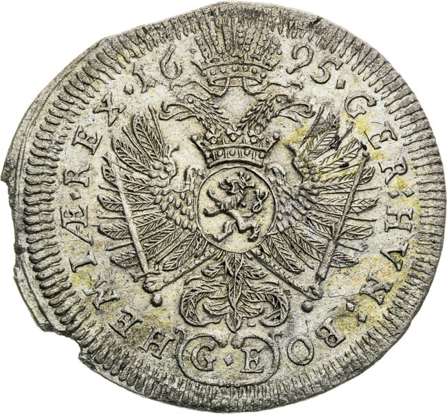 3 Kreutzer 1695 - back