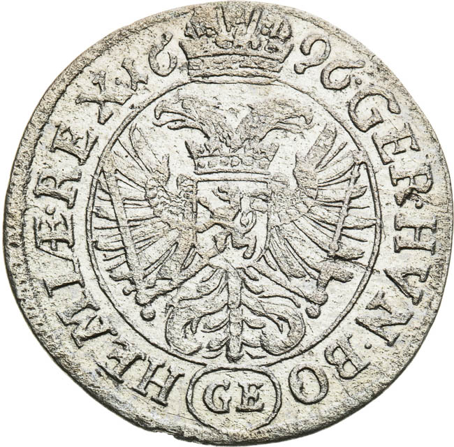 3 Grajciar 1696 - reverz