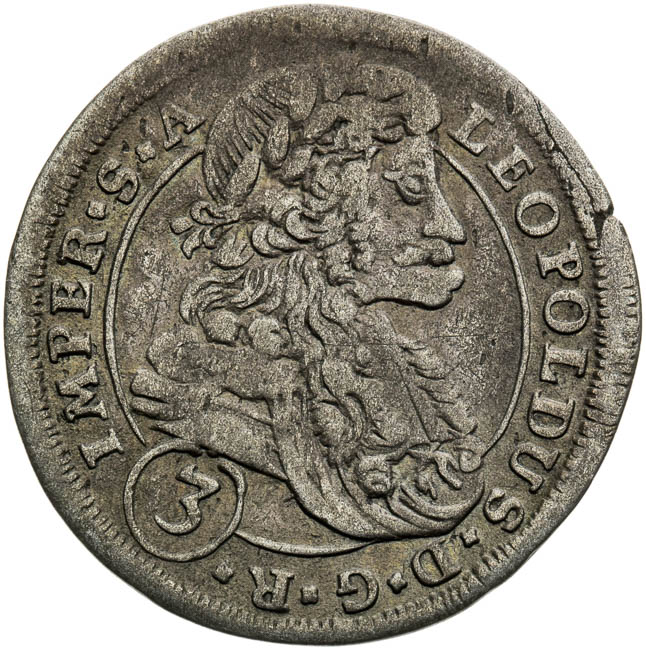 3 Grajciar 1697 - averz