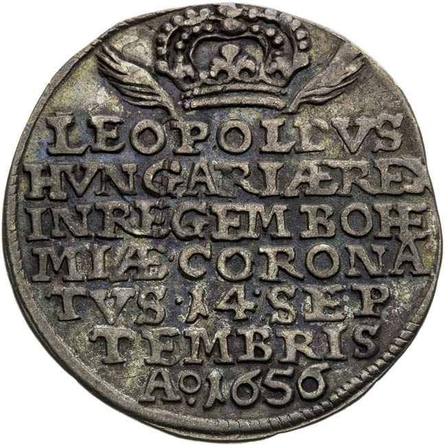 Silver jeton 1656 - front