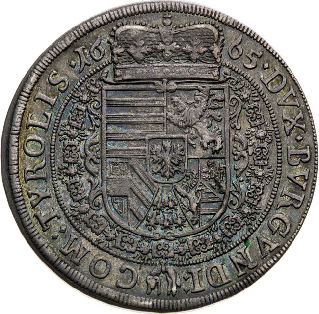 Thaler 1665 - back