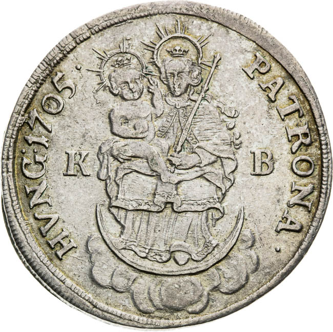 1/2 Thaler 1705 - back