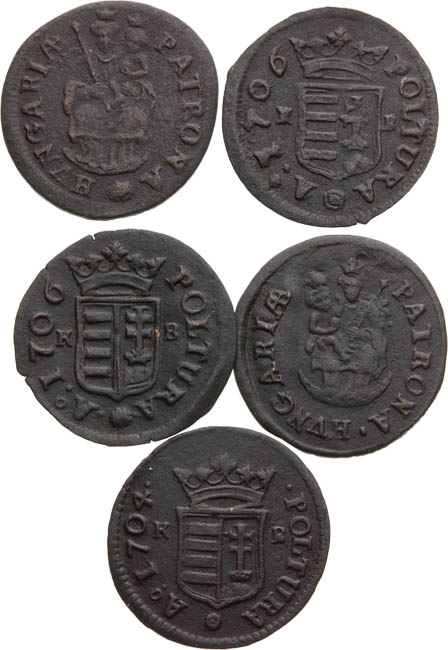 Lot of coins (5 pcs) - front