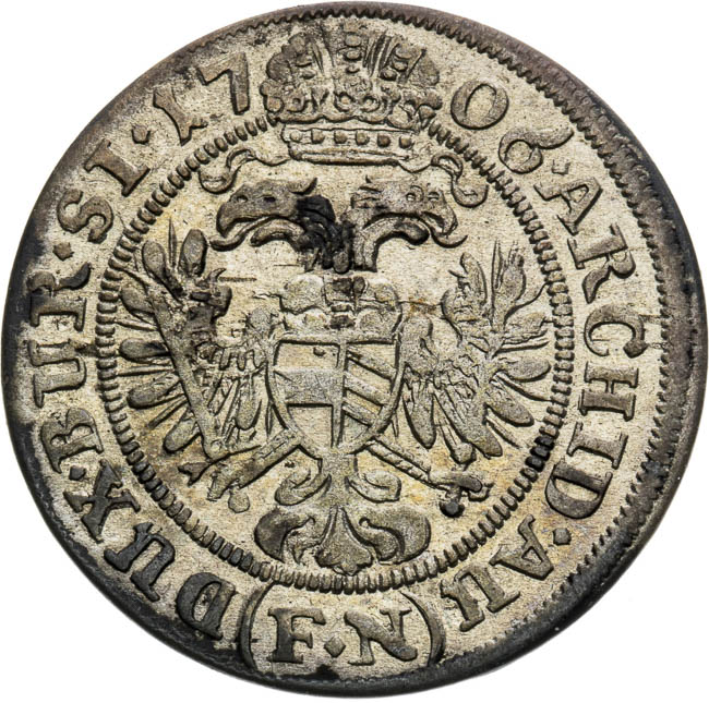 3 Kreutzer 1706 - back