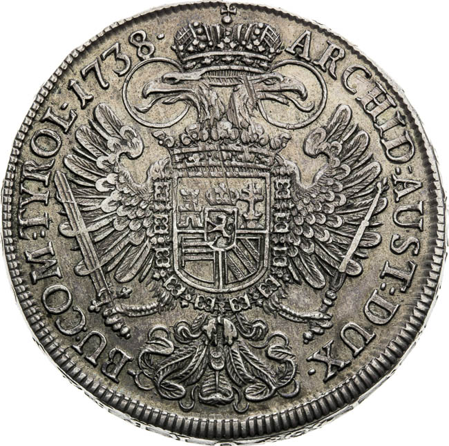 Thaler 1738 - back