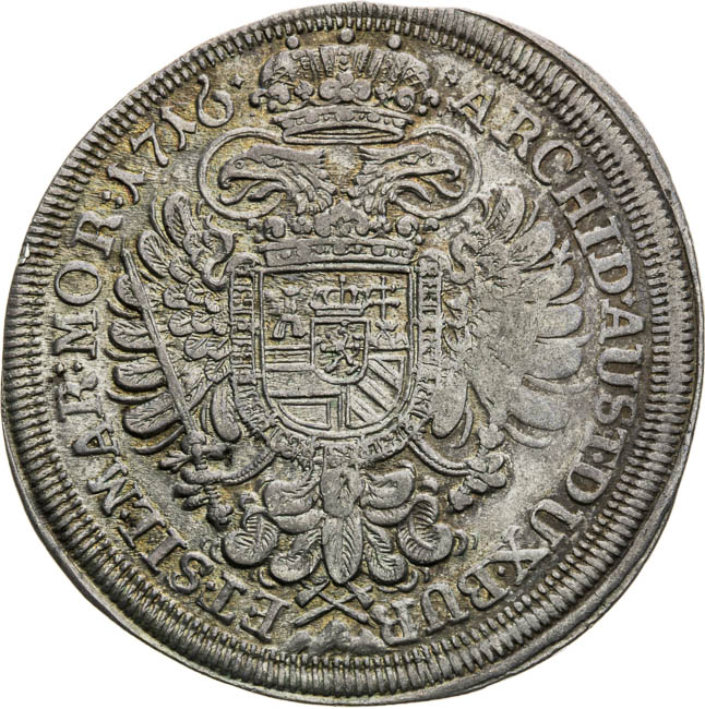 1/2 Thaler 1716 - back