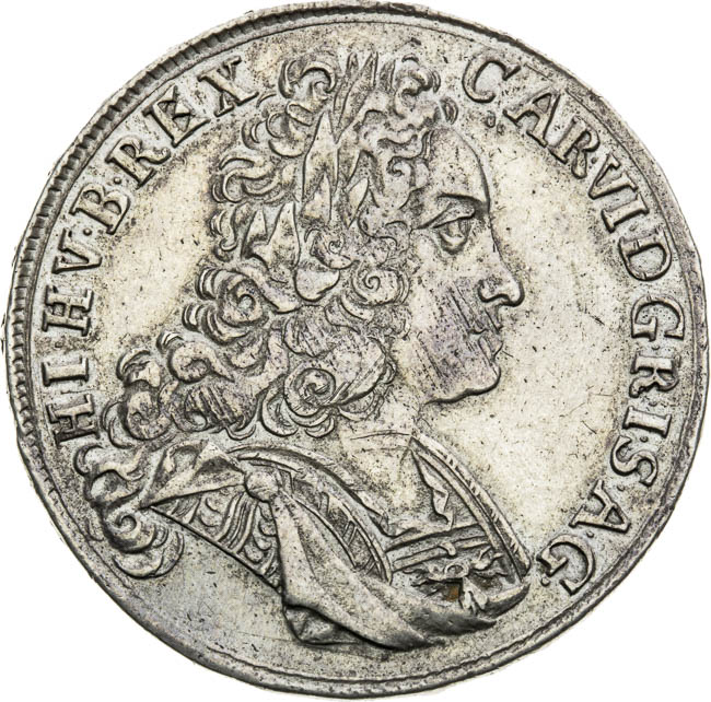 1/2 Thaler 1725 - front