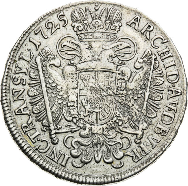 1/2 Thaler 1725 - back