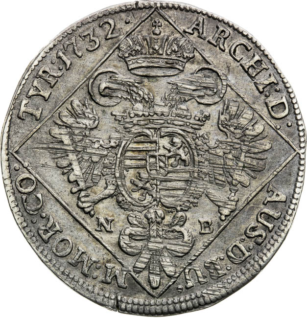 1/4 Thaler 1732 - back