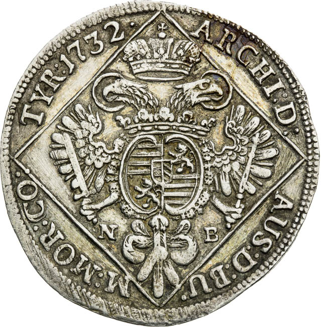 1/4 Thaler 1732 - back