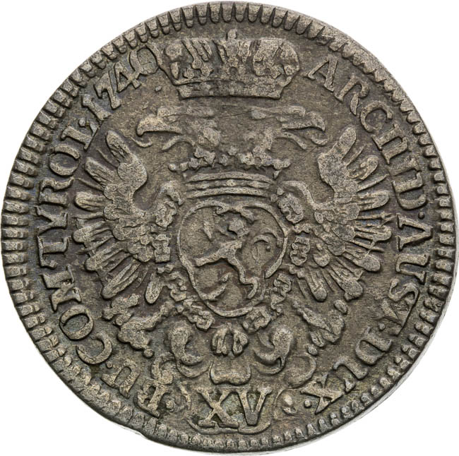 XV Kreutzer 1740 - back