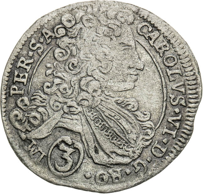 3 Kreutzer 1714 - front