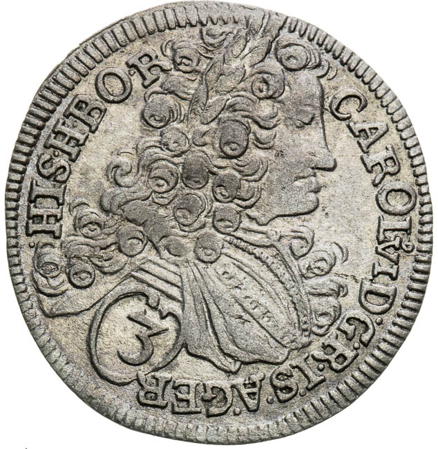 3 Kreutzer 1716 - front