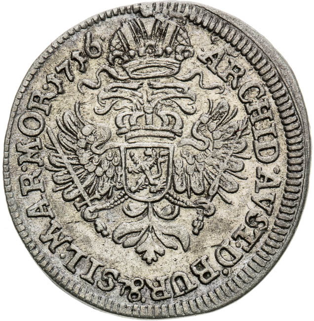 3 Kreutzer 1716 - back