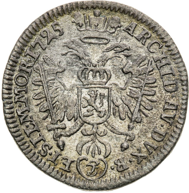 3 Kreutzer 1725 - back