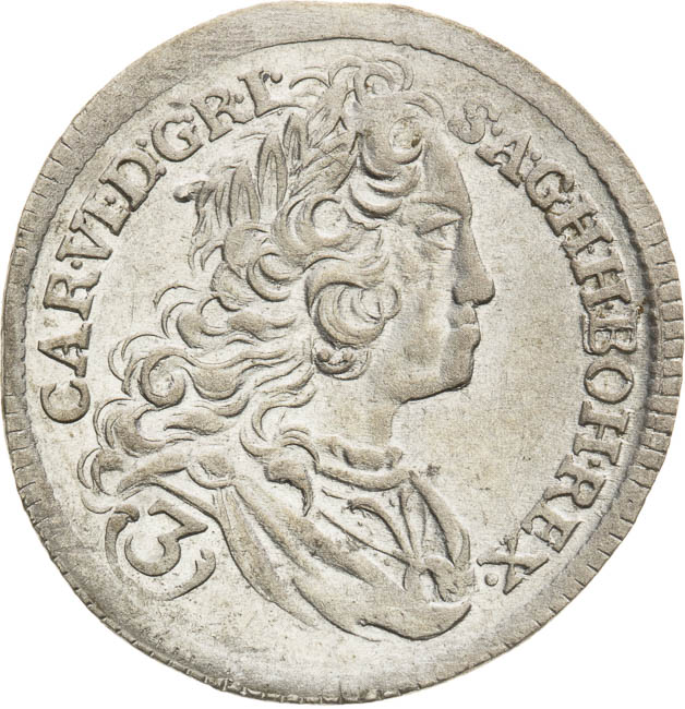 3 Kreutzer 1729 - front