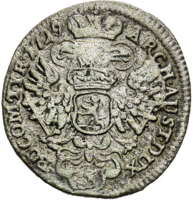 3 Kreutzer 1729 - back