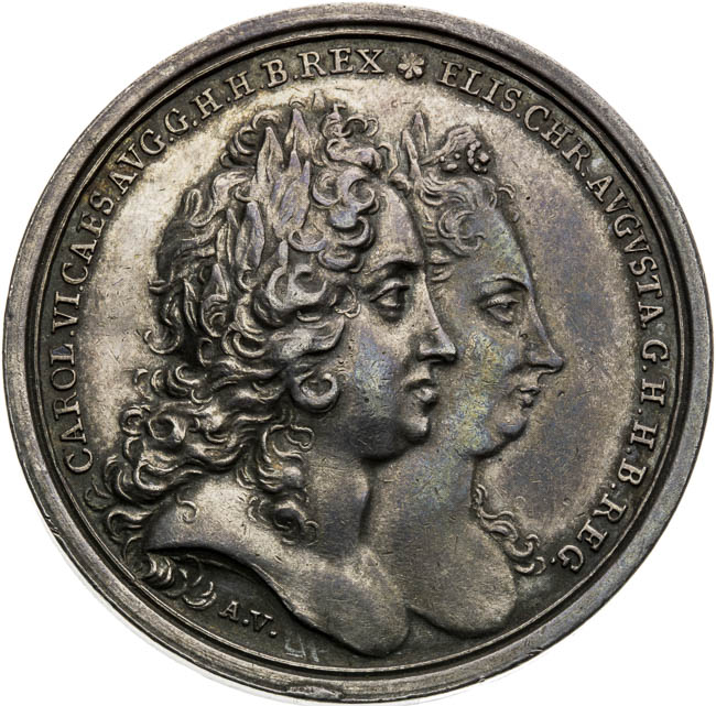 Silver medal 1723 - front