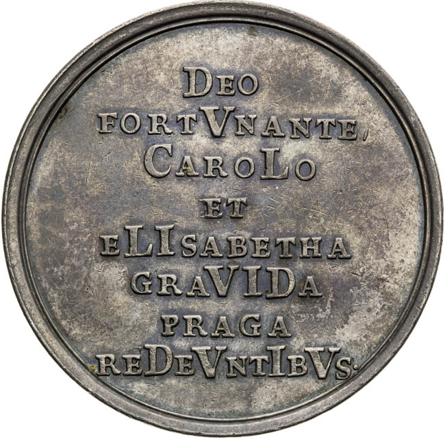 Silver medal 1723 - back