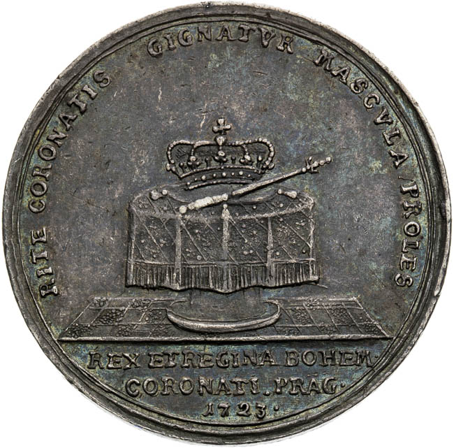 Silver medal 1723 - back