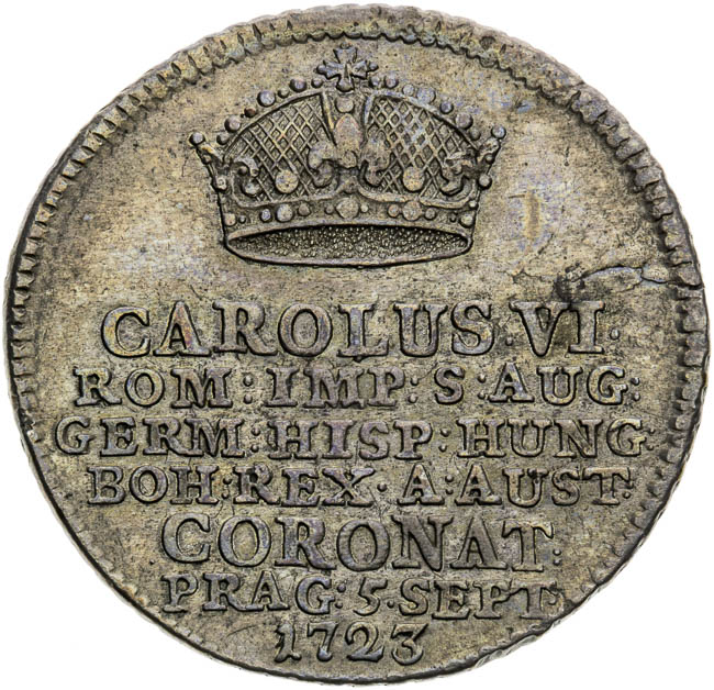 Silver token 1723 - front