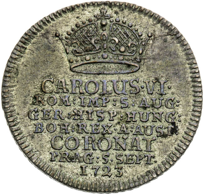 Silver token 1723 - front