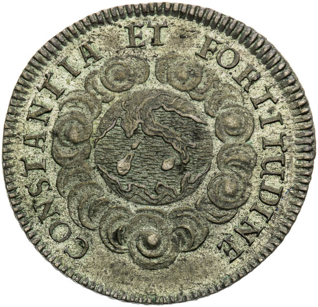 Silver token 1723 - back