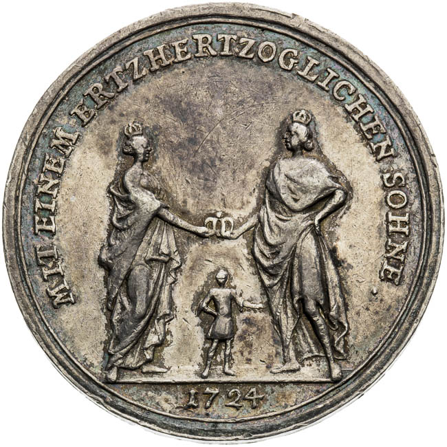 Silver medal 1724 - front