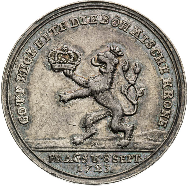 Silver medal 1724 - back