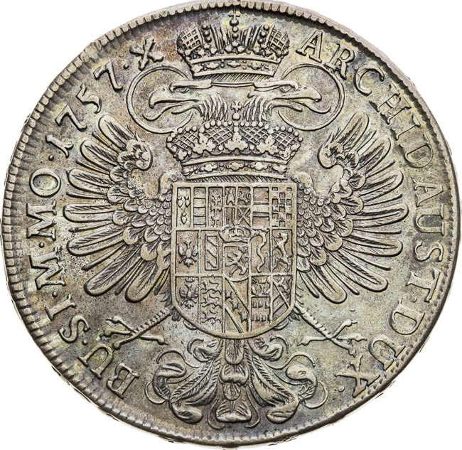 Thaler 1757 - back