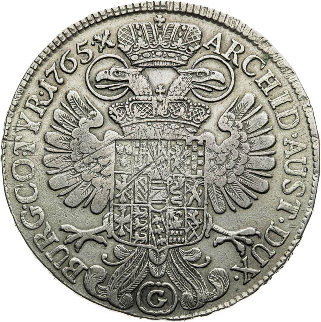 Thaler 1765 - back