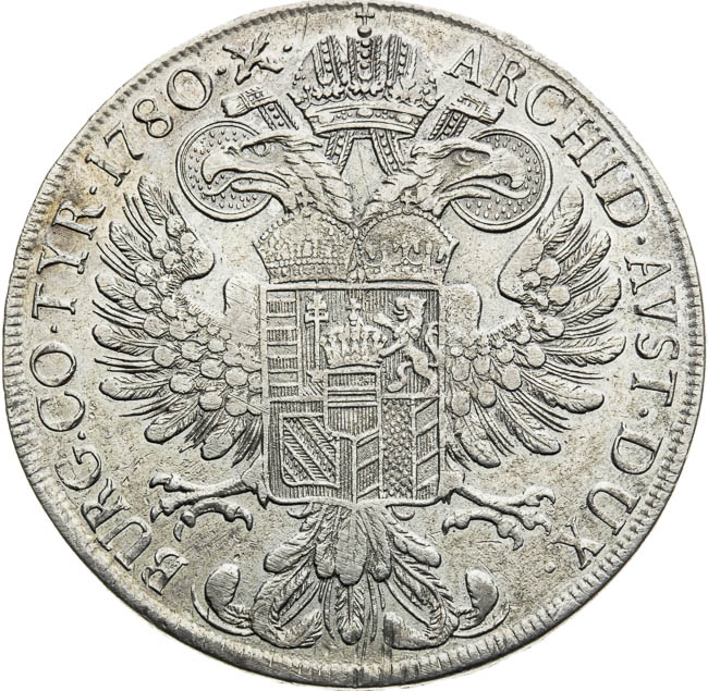 Thaler 1780 - back