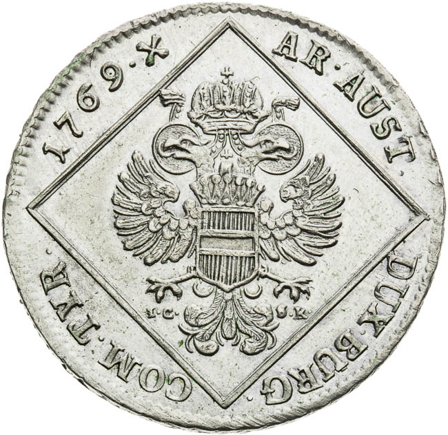 30 Kreutzer 1769 - back