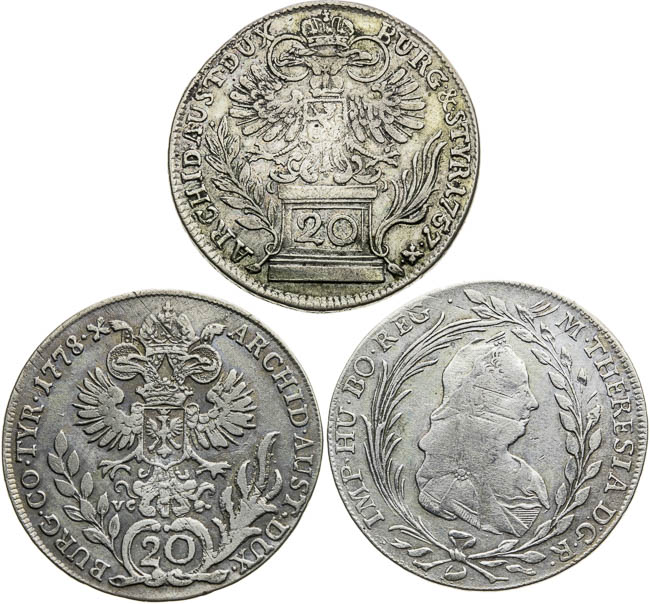 20 Kreutzer (3 pcs) - back