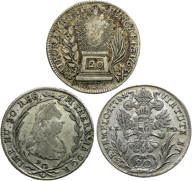 20 Kreutzer (3 pcs) - back