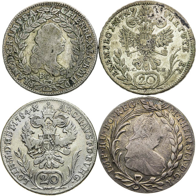 20 Kreutzer (4 pcs) - front
