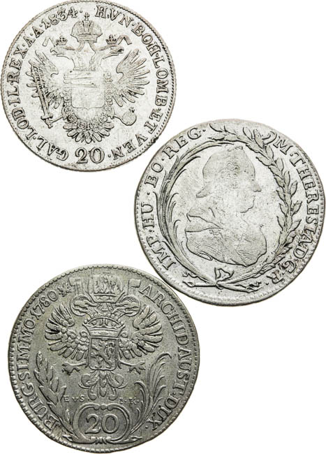20 Kreutzer (3 pcs) - back