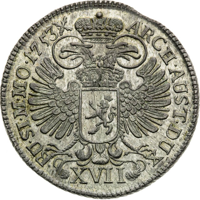 XVII Kreutzer 1753 - back