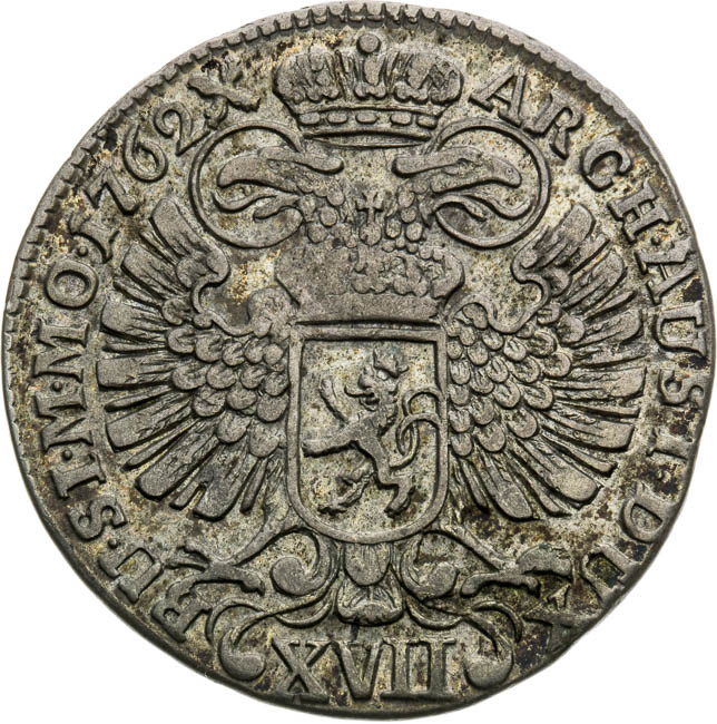 XVII Kreutzer 1762 - back