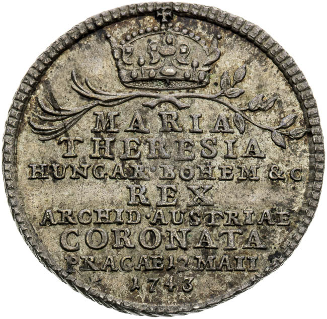 Silver Token 1743 - front