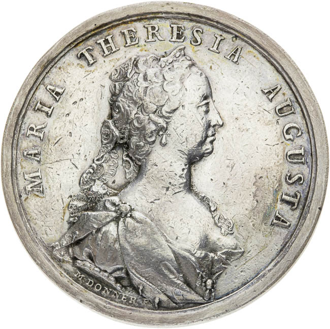 Silver medal 1743 - front