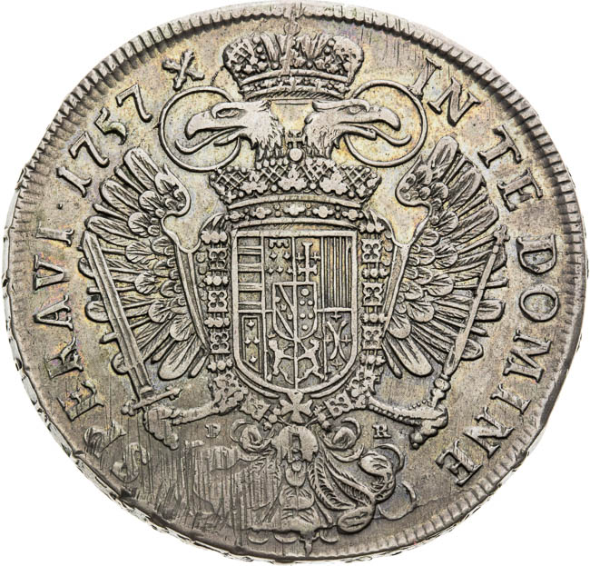 Thaler 1757 - back