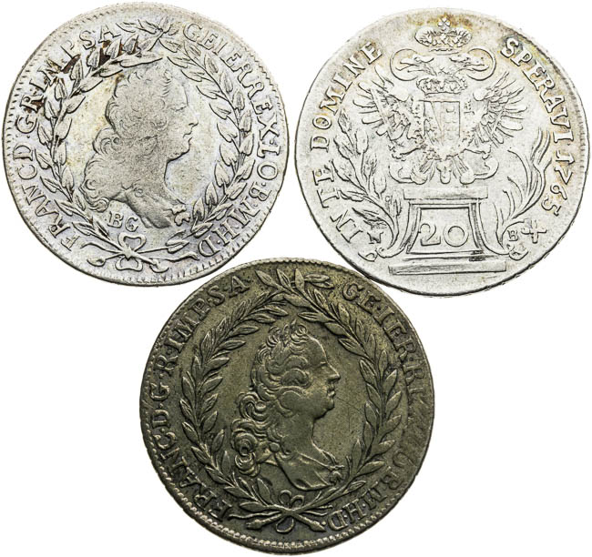 20 Kreutzer (3 pcs) - front