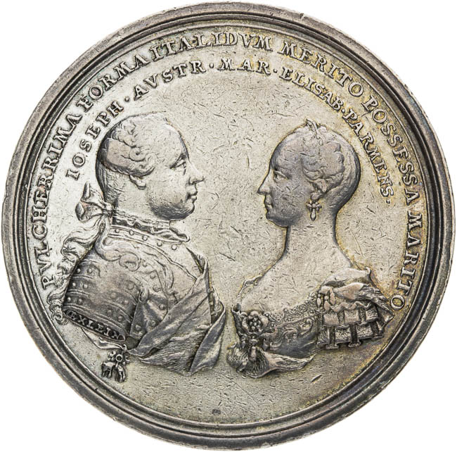 Strieborná medaila 1760 - averz